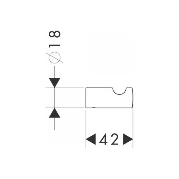 Крючок Hansgrohe Logis 40511000 - фото 3