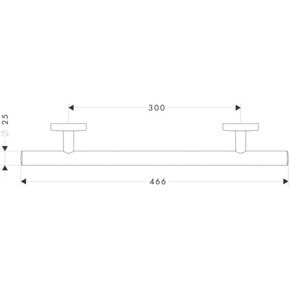 Поручень для ванны Hansgrohe Logis 40513000 - фото 2