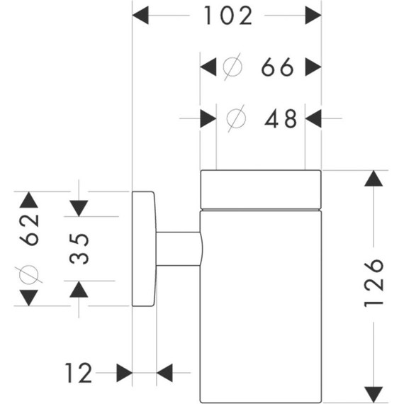 Стакан для зубных щеток Hansgrohe Logis 40518000 - фото 3
