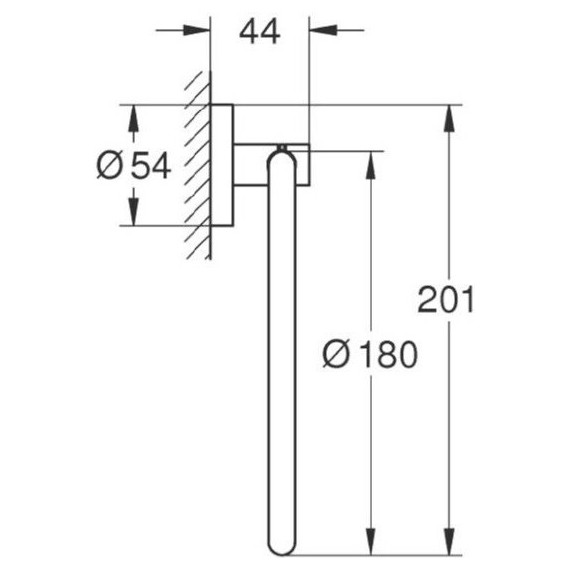 Кольцо для полотенец Grohe Essentials 40365001 - фото 4