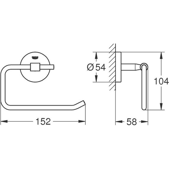 Держатель для туалетной бумаги Grohe BauCosmopolitan 40457001 - фото 4
