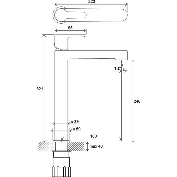 Смеситель для раковины высокий Ravak Puri X070114 - фото 13