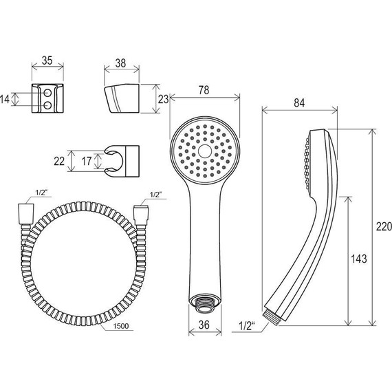 Душевой гарнитур Ravak X07P005 - фото 5
