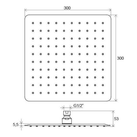 Верхний душ Ravak X07P016 - фото 5