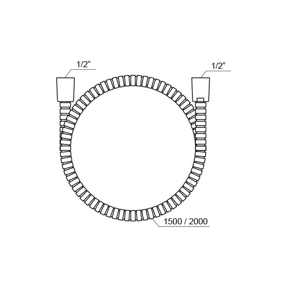 Душевой шланг Ravak 915.00 150 см X07P340 - фото 2
