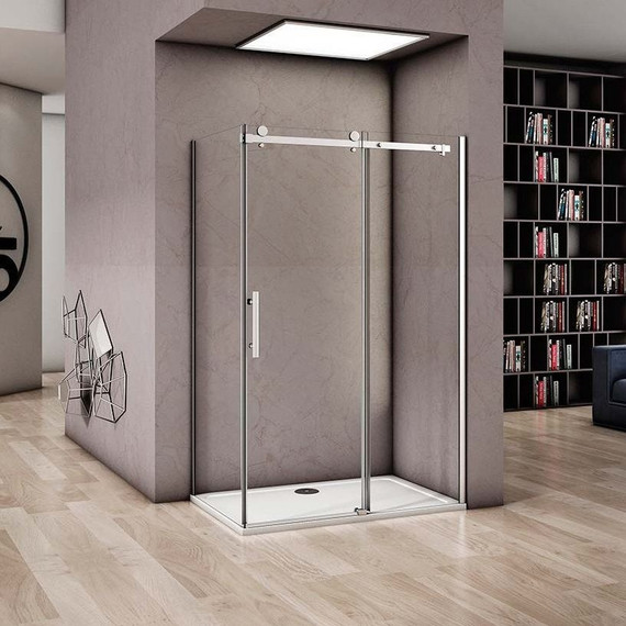 Душевое ограждение Bas Altair WTW+SP C-CH 130х80 см (стекло 8 мм) хром/прозрачное - фото 4