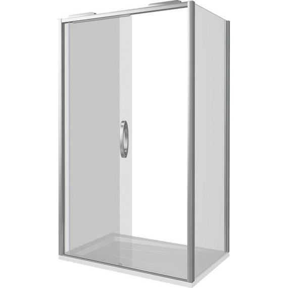 Душевое ограждение Bas Antares WTW+SP C-CH 130х80 см (стекло 8 мм) хром/прозрачное - фото 3