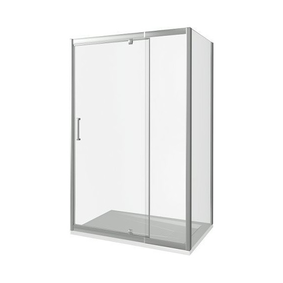 Душевое ограждение Bas Orion WTW-PD+SP C-CH 100х80 см хром/прозрачное - фото 