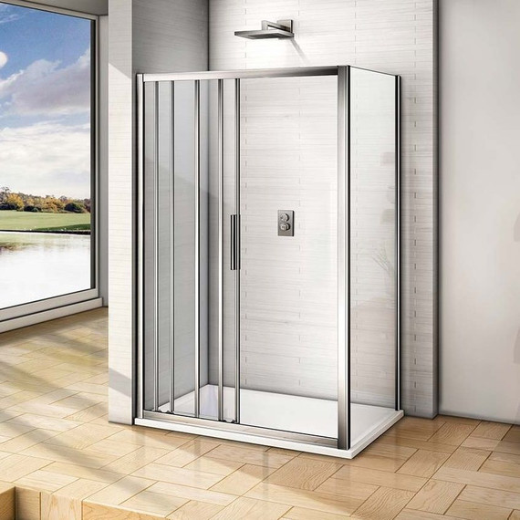 Душевое ограждение Bas Orion WTW+SP C-CH 140х80 см хром/прозрачное - фото 4