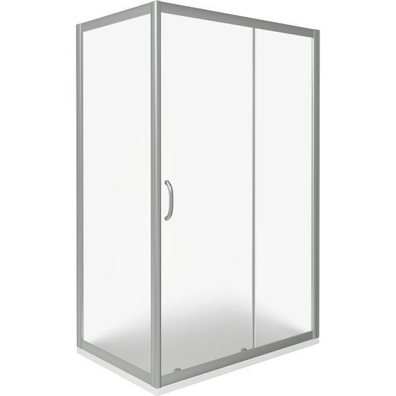 Душевое ограждение Bas Infinity WTW+SP G-CH 120х70 см, хром/матовое - фото 