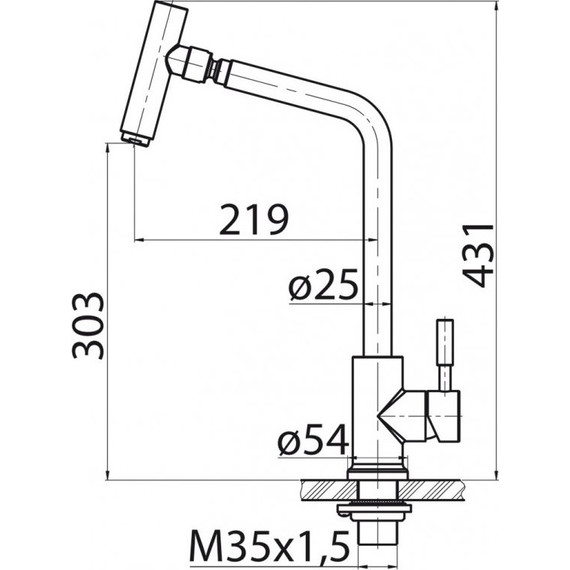 Смеситель для кухни BelBagno BB-LAM16-IN, сатин - фото 2
