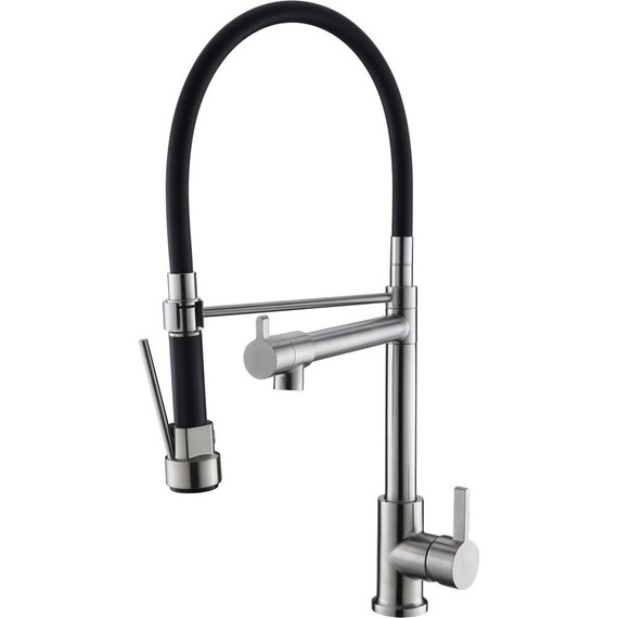 Смеситель для кухни BelBagno BB-LAM50-IN, сатин - фото 