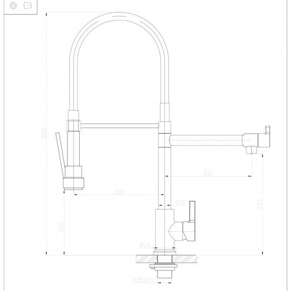 Смеситель для кухни BelBagno BB-LAM50-IN, сатин - фото 3