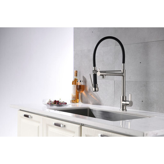 Смеситель для кухни BelBagno BB-LAM50-IN, сатин - фото 2