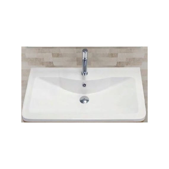 Тумба подвесная с раковиной BelBagno ACQUA-900-2C-SO-BL 90 см, Bianco Lucido, Цвет фасада: Bianco Lucido - фото 3