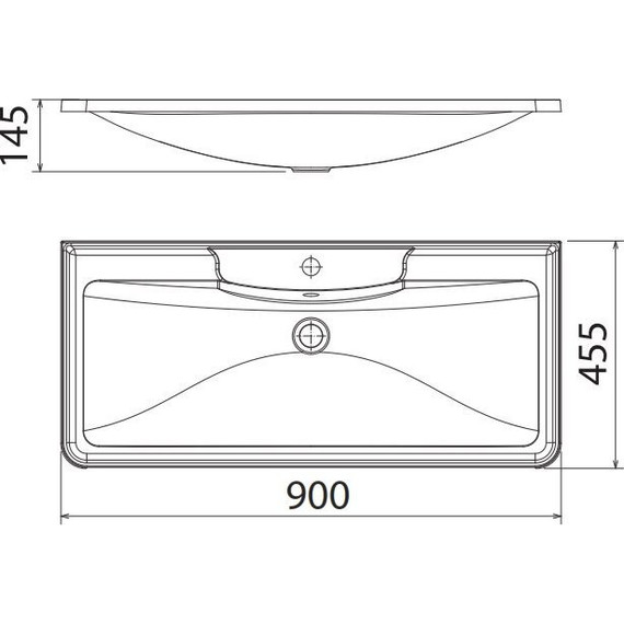 Тумба подвесная с раковиной BelBagno ACQUA-900-2C-SO-RR 90 см, Rovere Rustico, Цвет фасада: Rovere Rustico - фото 5