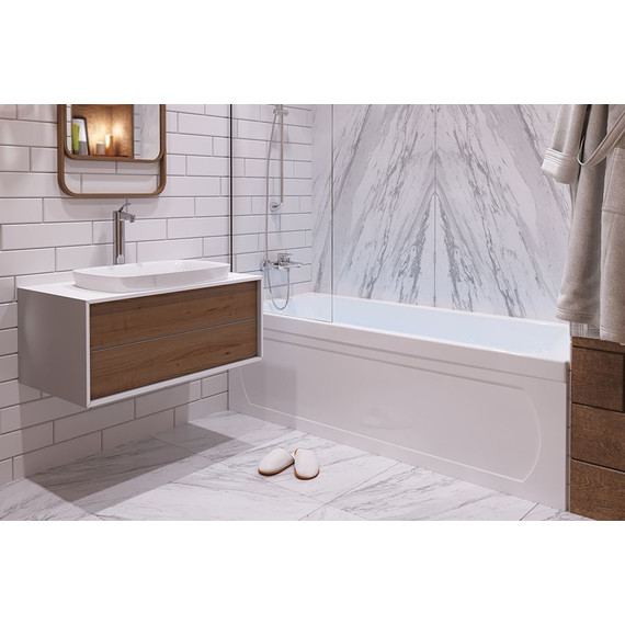 Ванна акриловая 1ACReal Gamma 160х69 см BBA-GA167X0-00U с ножками, Размер - мм: 1600х700 - фото 13