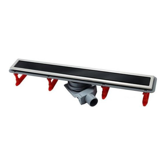 Трап Pestan (BETTOSERB) Confluo Premium Black Glass Line 75 см 13000294, нержавеющая сталь/стекло, хром/черный (под плитку), Цвет производителя: хром, чёрный, Размер трапа: 750 - фото 5