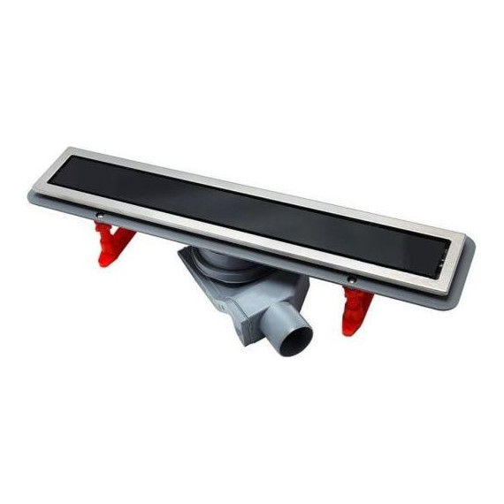 Трап Pestan (BETTOSERB) Confluo Premium Black Glass Line 30 см 13000290, нержавеющая сталь/стекло, хром/черный (под плитку), Цвет производителя: хром, чёрный, Размер трапа: 300 - фото 2