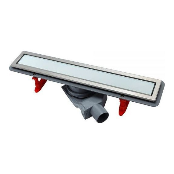 Трап Pestan (BETTOSERB) Confluo Premium White Glass Line 65 см 13000283, нержавеющая сталь/стекло, хром/белый (под плитку), Цвет производителя: хром, белый, Размер трапа: 650 - фото 3