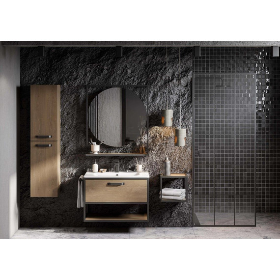 Шкаф подвесной Акватон Лофт Фабрик 34 см 1A242803LTDY0, дуб кантри - фото 4