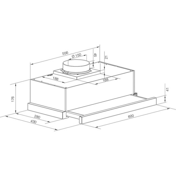 Вытяжка Graude DHF 60.0 EL (кремовое стекло) - фото 2
