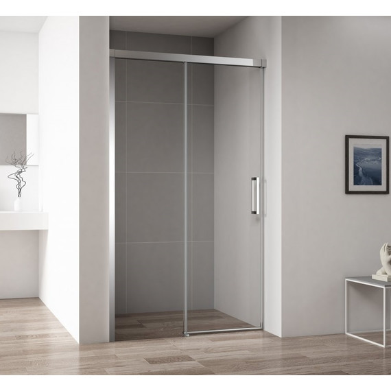 Душевая дверь Cezares 150 см DUET SOFT-BF-1-150-C-Cr (стекло 8 мм) хром/прозрачное - фото 