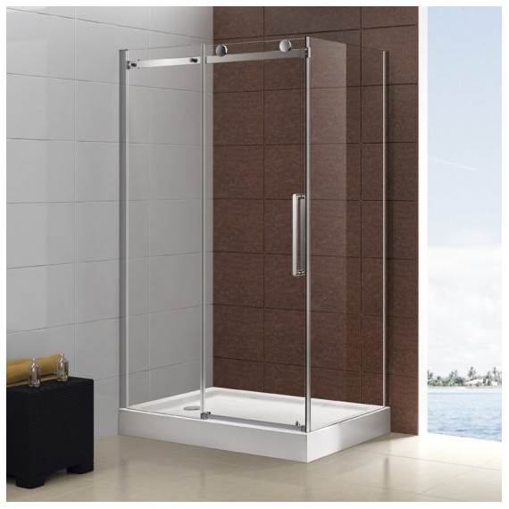 Душевое ограждение Cezares 150х90 см STYLUS-O-M-AH-1-150/90-C-Cr (стекло 8 мм) хром/прозрачное - фото 