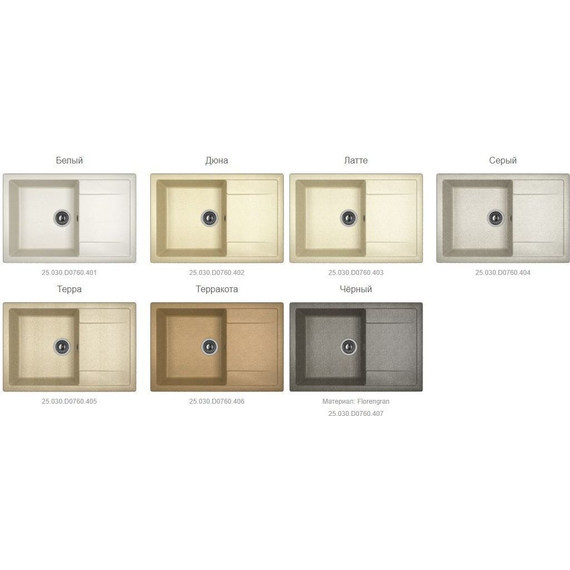 Кухонная мойка Dr.Gans Техно 760 25.030.D0760.405, терра - фото 2