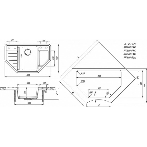 Кухонная мойка Dr.Gans Рио 25.080.C0800.405, терра - фото 4
