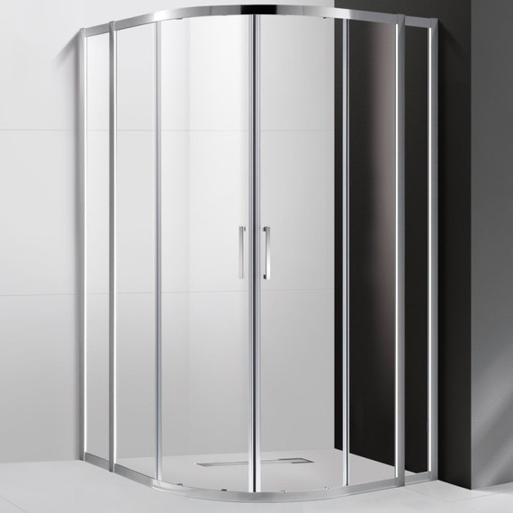 Душевое ограждение Cezares 110х110 см MOLVENO-R-22-90+20-C-Cr-IV, хром/прозрачное - фото 