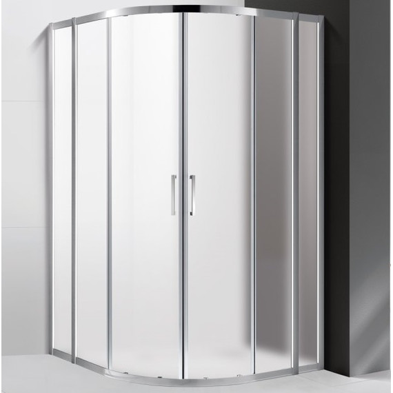 Душевое ограждение Cezares 110х110 см MOLVENO-R-22-90+20-P-Cr, хром/матовое - фото 