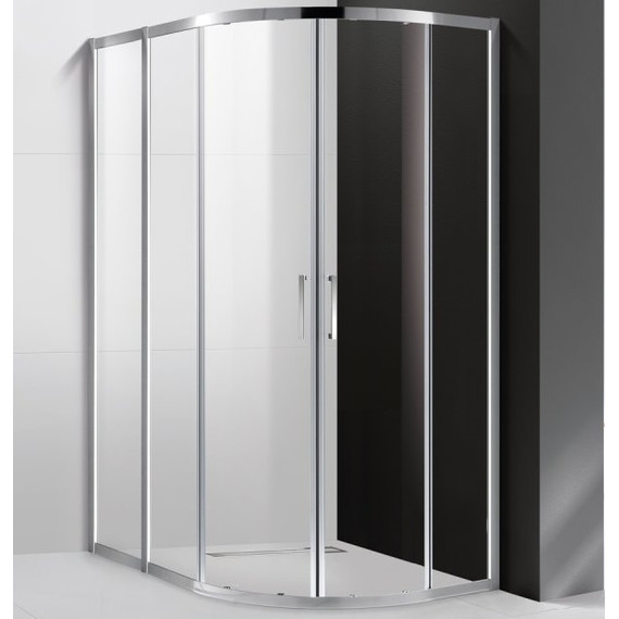 Душевое ограждение Cezares 120х100 см MOLVENO-RH-2-120/100-C-Cr-IV, хром/прозрачное - фото 