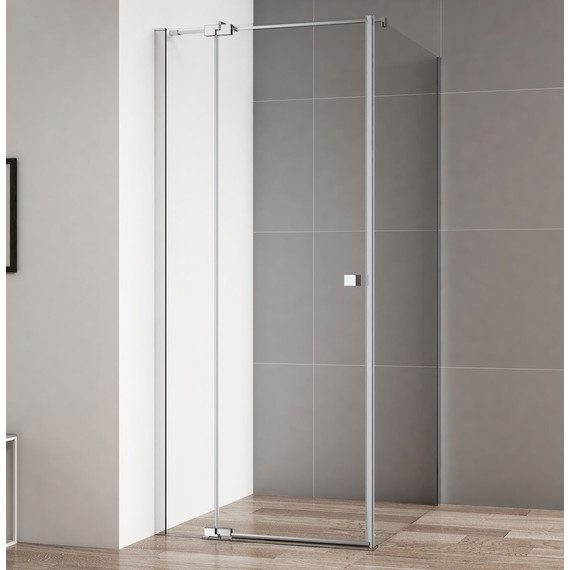 Душевое ограждение Cezares 90х80 см VALVOLA-AH-1-90/80-C-Cr (стекло 8 мм) хром/прозрачное - фото 