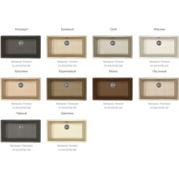 Кухонная мойка Florentina Вега 700 22.435.E0700.104, бежевый, Цвет производителя: бежевый - фото 2