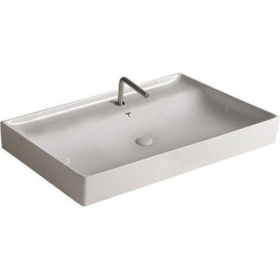 Тумба напольная с раковиной Cezares CADRO-100/46/73-2C-PIA-MET-ST 100 см, черный/белый - фото 4