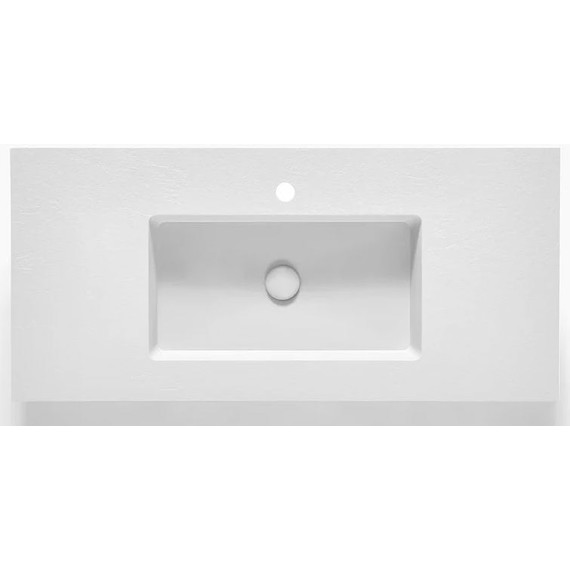 Тумба подвесная с раковиной Cezares CADRO-120/46/58-2C-SO-MET-ST 120 см, черный/белый - фото 4