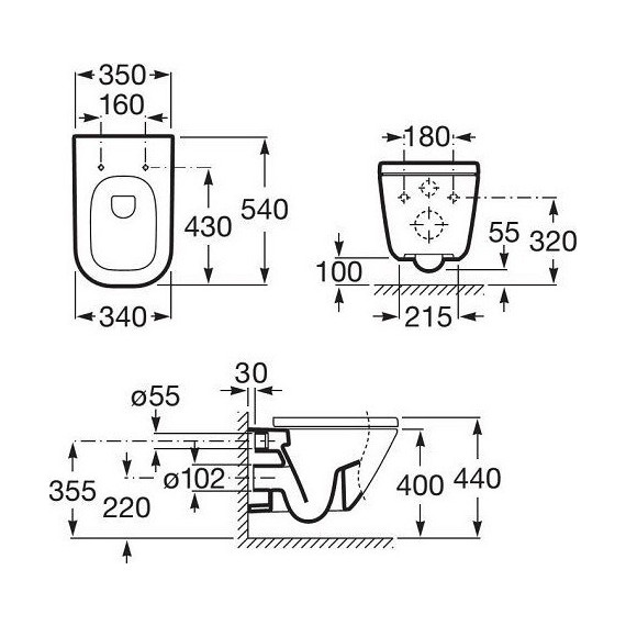 Унитаз подвесной безободковый Roca Gap Clean Rim 34647L000 - фото 6