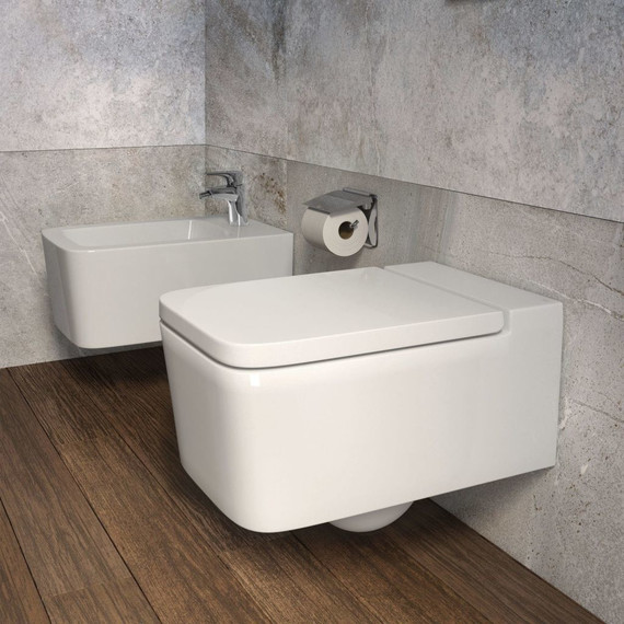 Унитаз подвесной безободковый Roca INSPIRA SQUARE 346537000 - фото 3