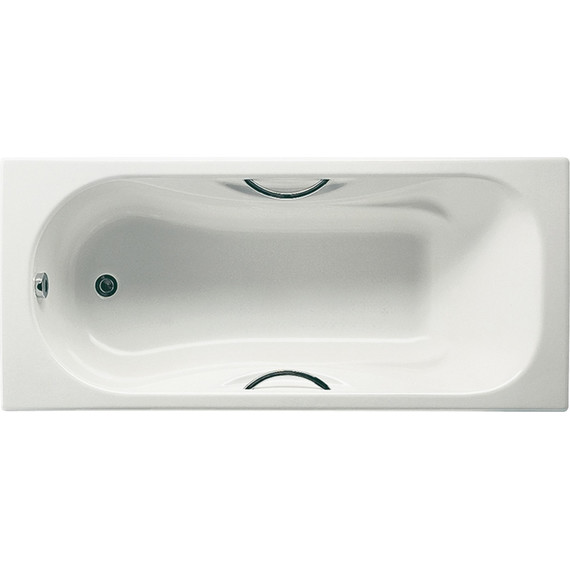 Ванна чугунная Roca Malibu 160x75 см 2310G000R с антискользящим покрытием - фото 