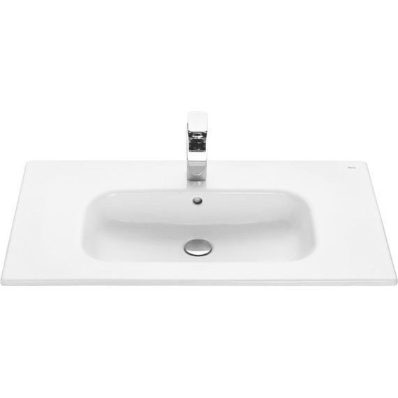 Тумба подвесная с раковиной Roca Lago 80 см 857296444, дуб светлый - фото 8