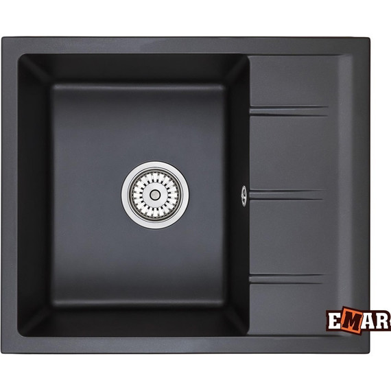 Кухонная мойка Emar EMQ-1580.Q, оникс, Цвет производителя: оникс - фото 