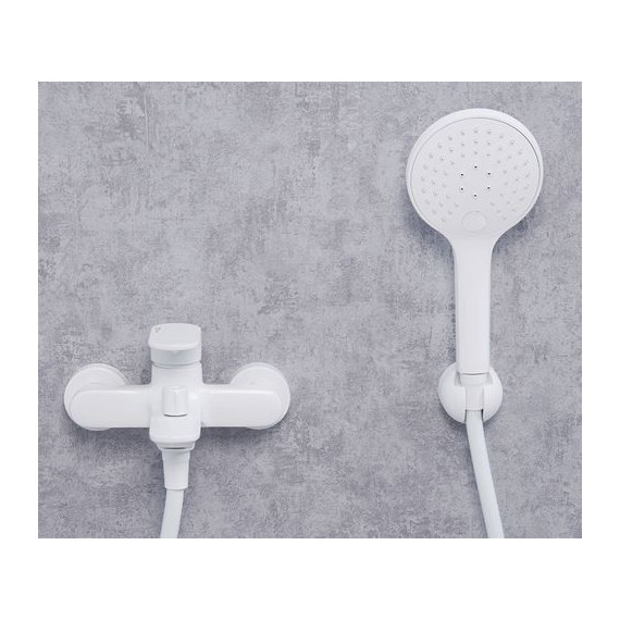 Смеситель для ванны WasserKraft Mindel 8501, белый - фото 5