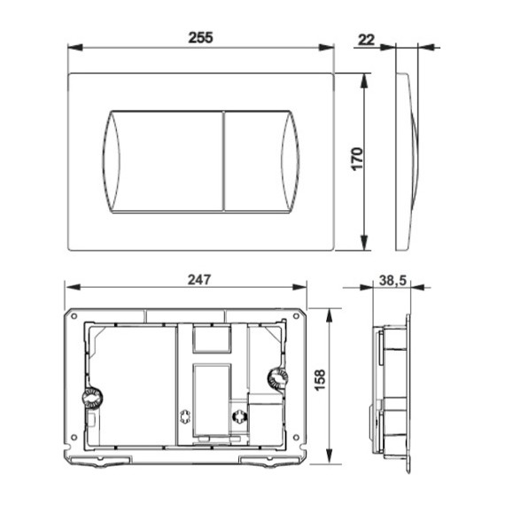 Инсталляция с подвесным унитазом Roca Victoria + Roca Pro 5 в 1 893100000 - фото 7