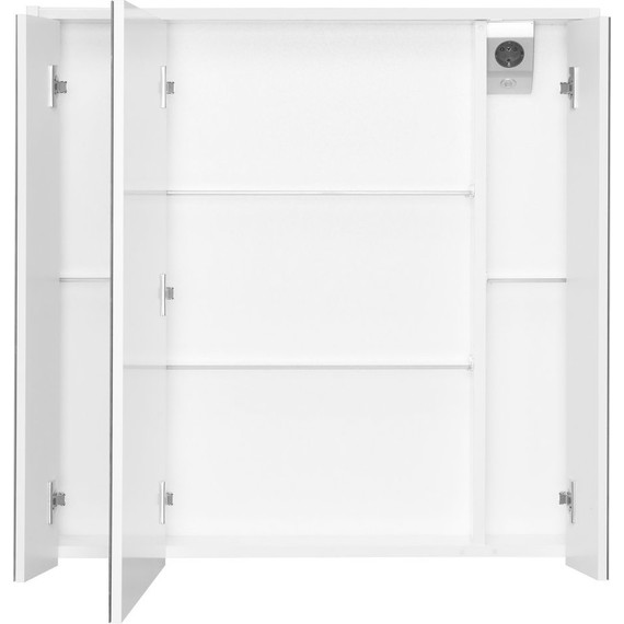 Зеркальный шкаф ROCA Ronda 80 см ZRU9303009, бетон/белый матовый - фото 4