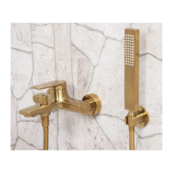 Смеситель для ванны WasserKraft Aisch 5501, золото - фото 4