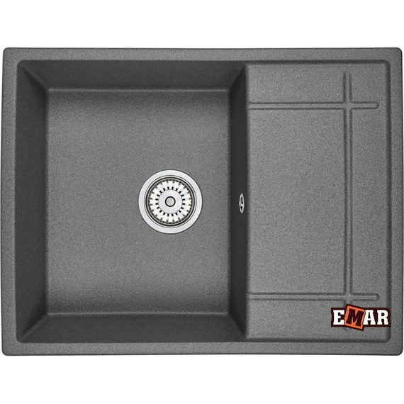 Кухонная мойка Emar EMQ-1650.Q, антрацит, Цвет производителя: антрацит - фото 