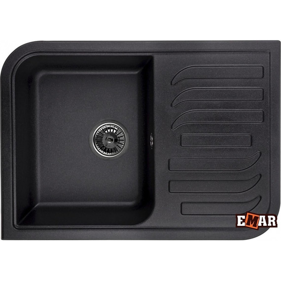 Кухонная мойка Emar EMQ-1695.Q, морион, Цвет производителя: морион - фото 