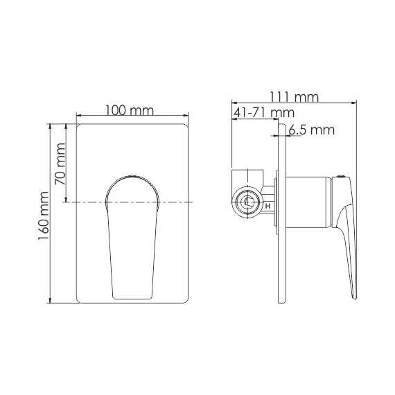 Смеситель для душа WasserKraft Wiese 8451, оружейная сталь - фото 5