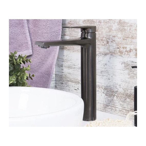 Смеситель для раковины высокий WasserKraft Wiese 8403H, оружейная сталь - фото 5